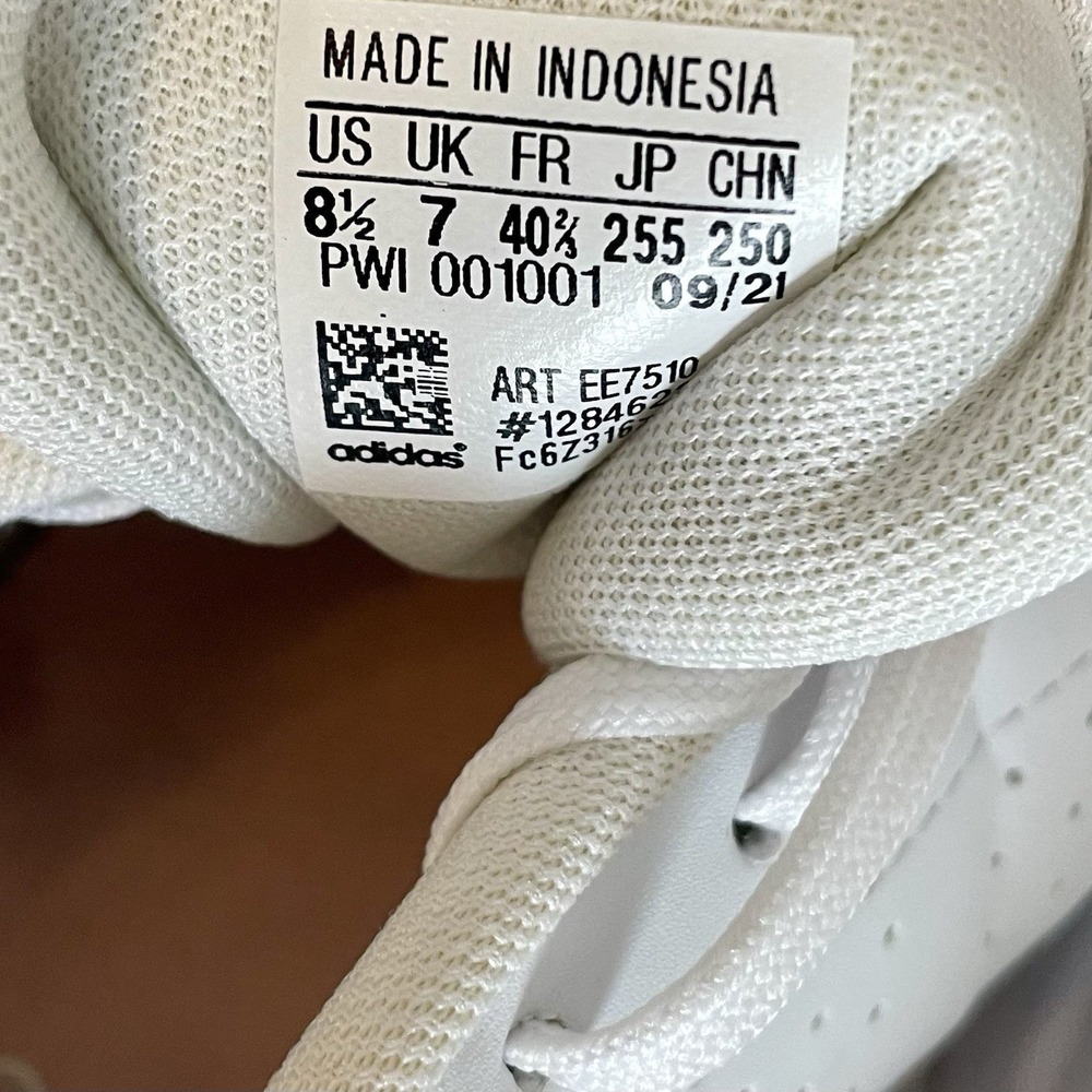 Adidas Advantage Womens Sneakers White Pink Low Top Tennis Shoes Size 8.5 - Picture 5 of 12